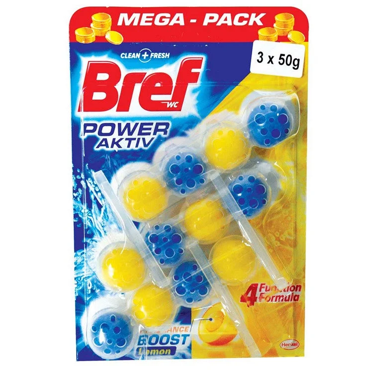 ---Bref Toilet Cleaner, Lemon, 3pk