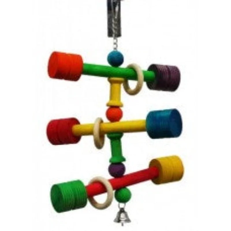 - Pet monitor with cameraWood Hang Dumbells Parrot Bird Toy