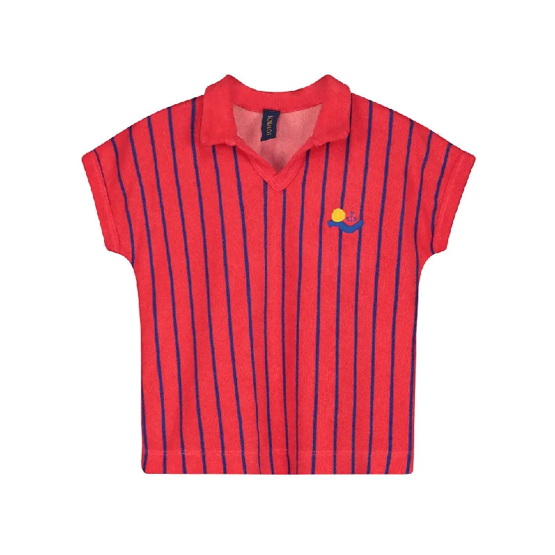 - Summer pet ice matBonmot Red Terry Stripes T-shirt