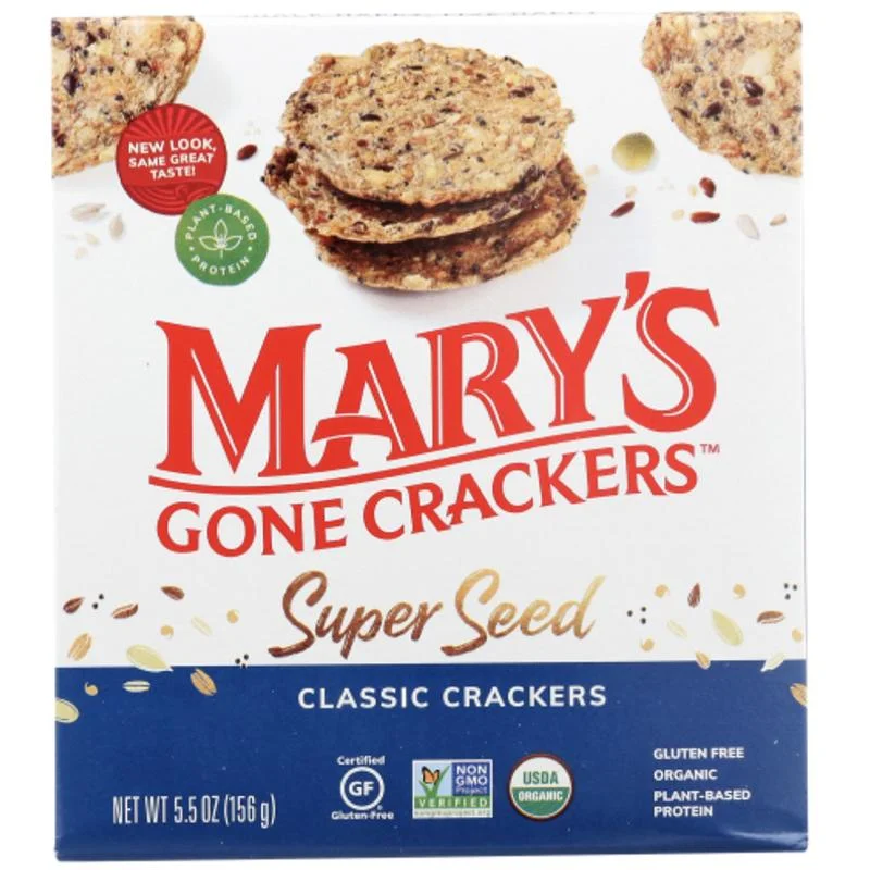 - Pet stroller can be taken on the planeMary's Gone Crackers - Super Seed Classic Crackers, 5.5oz