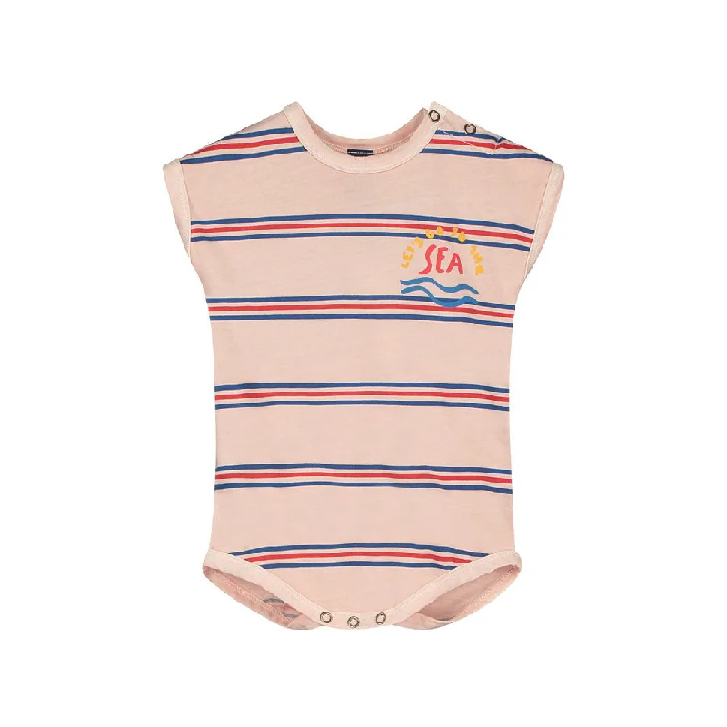 - Pregnant cat delivery room warming boxBonmot Dusty Pink Allover Stripes Bodysuit