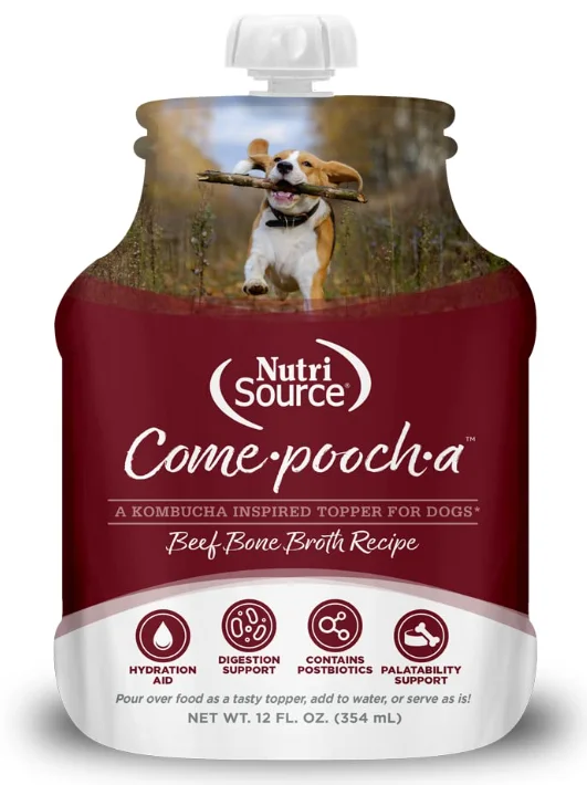 - Pet vitamin complex nutrition tabletsNutriSource Come-Pooch-A Broth 12oz (Beef)