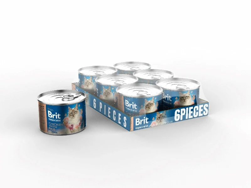 - Pregnant cat delivery room warming boxChicken with Rice (6x200g)Brit Premium by Nature