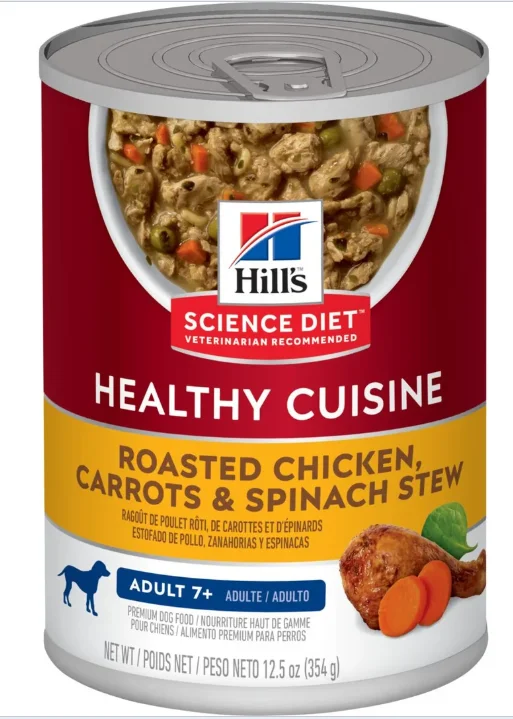 - Air box TSA certified check-inAdult Healthy Cuisine Roasted Chicken, Carrots & Spinach Stew Canned Dog Food - 12.5 oz