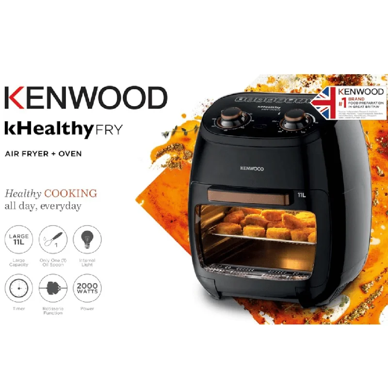 - Automatic temperature adjustment cat bedKenwood Multi-Functional Air Fryer Oven Microwave 11L, Hfp90.000Bk