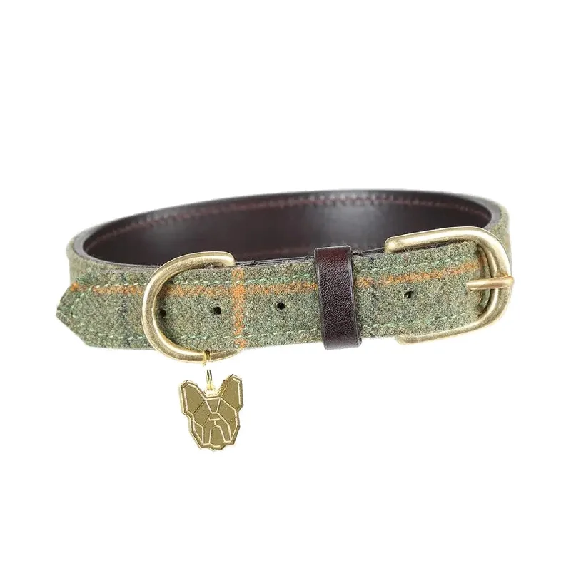 ---Digby & Fox Tweed Dog Collar