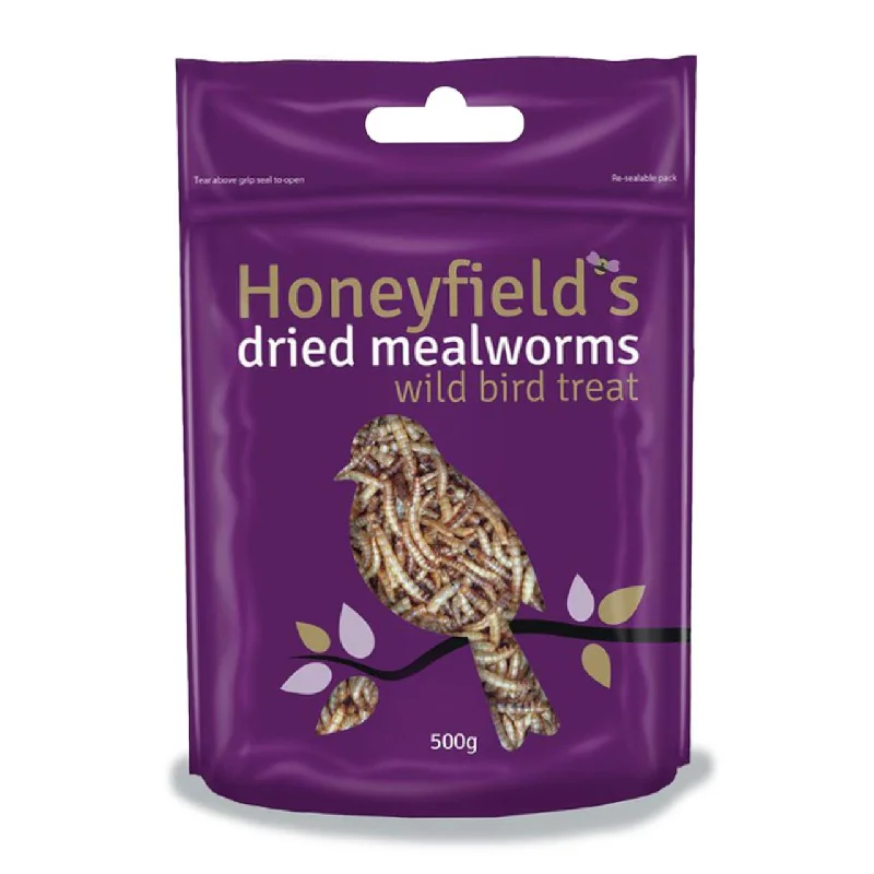 - Natural ingredient dog foodHoneyfield's Dried Mealworms for Wild Birds 500g