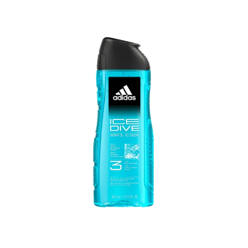 - Air box TSA certified check-inAdidas Shower Gel Men 3in1 Ice Dive 400ml