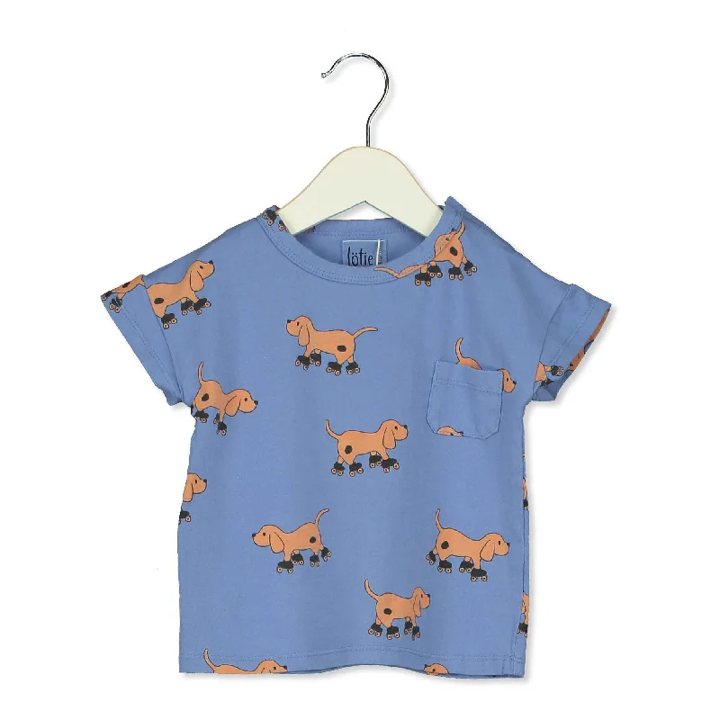 - Air box TSA certified check-inLotieKids Blue Dogs Baby Tshirt