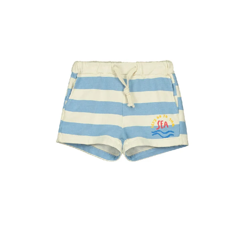 - Parrot climbing and standing wooden frameBonmot Light Blue Allover Stripes Fleece Shorts