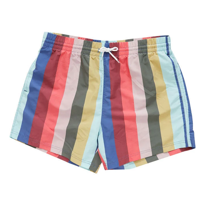 - Winter warm clothes for short-haired dogsPink Chicken Swim Trunk - Multi Wide Stripe