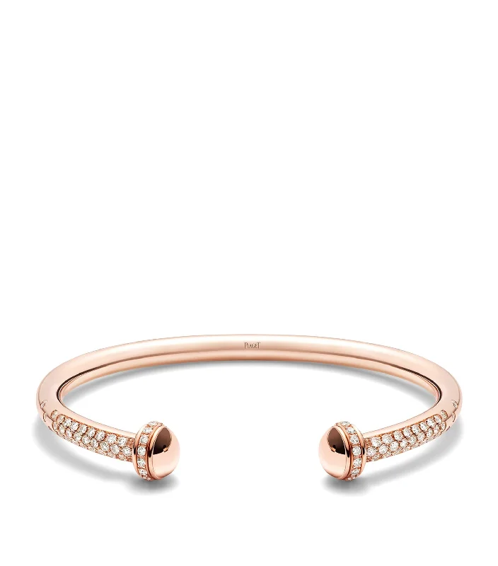 - Summer pet ice matRose Gold and Diamond Possession Open Bangle