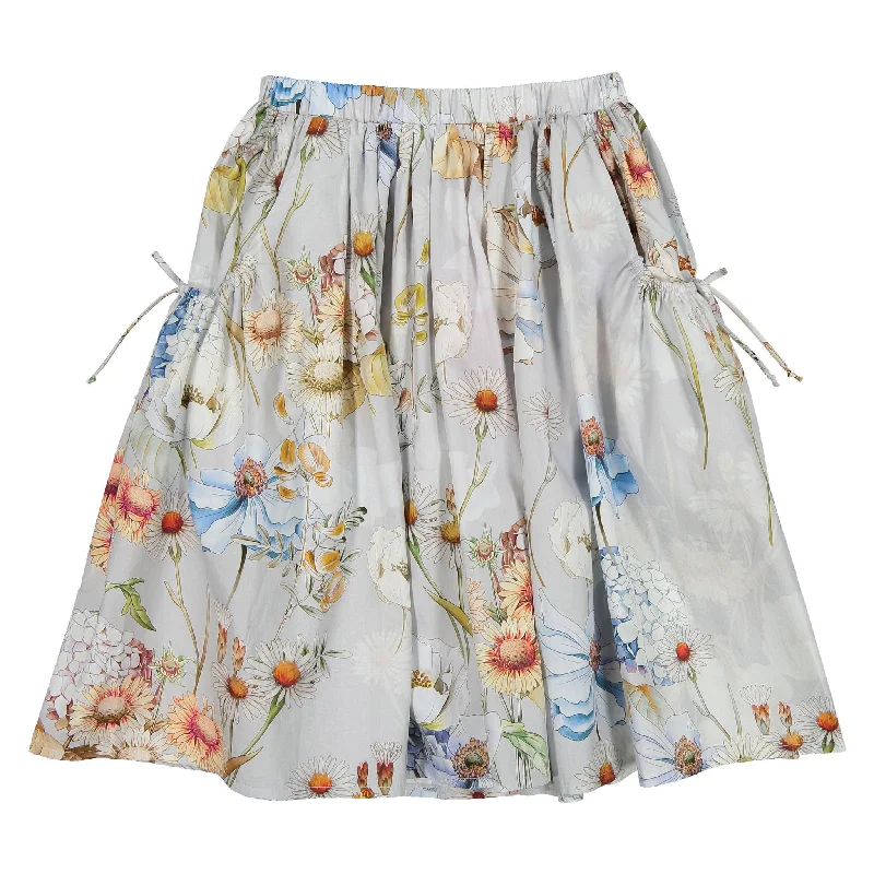 - Car dog seat beltChristina Rohde Light Blue Floral Pocket Skirt