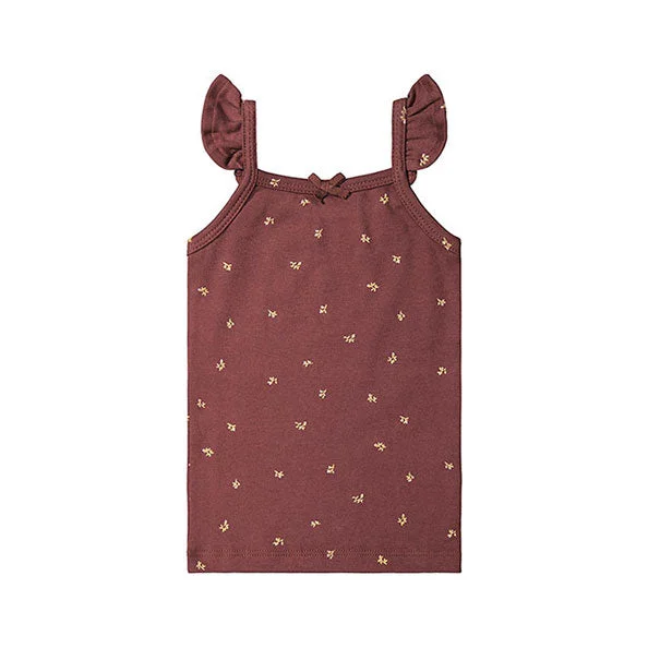 - Natural latex pet mattressJamie Kay Organic Cotton Bettina Singlet - Lea Floral Deep Brown