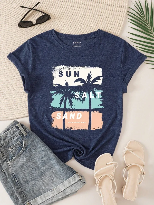  -Splash-proof food bowl AND Anti-choking slow food bowlSHEIN LUNE Coconut Tree And Letter Printed Short Sleeve T-Shirt For Summer