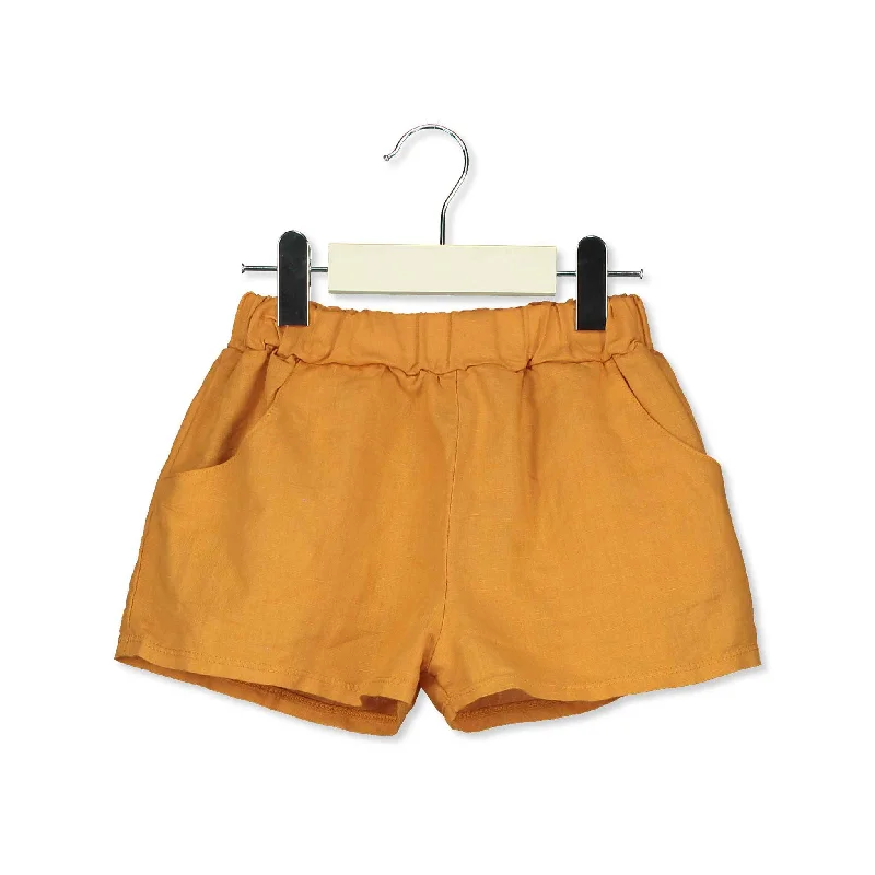 - Pet tear stain cleaning wipesLotieKids Sunshine Solid Linen Wide Shorts