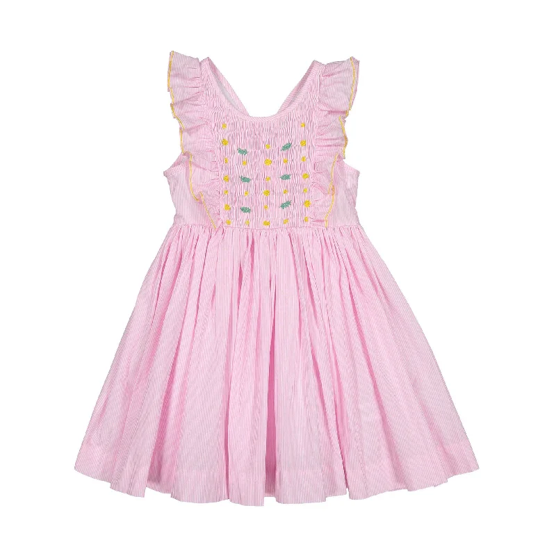  -Non-contact cat thermometerAntoinette Paris Pink Stipe Thalassa Flutter Sleeve Dress