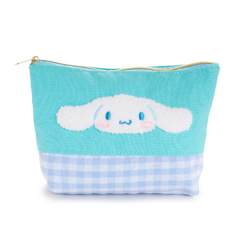 - Organic cotton dog bibsCinnamoroll Chenille Gingham Zipper Pouch