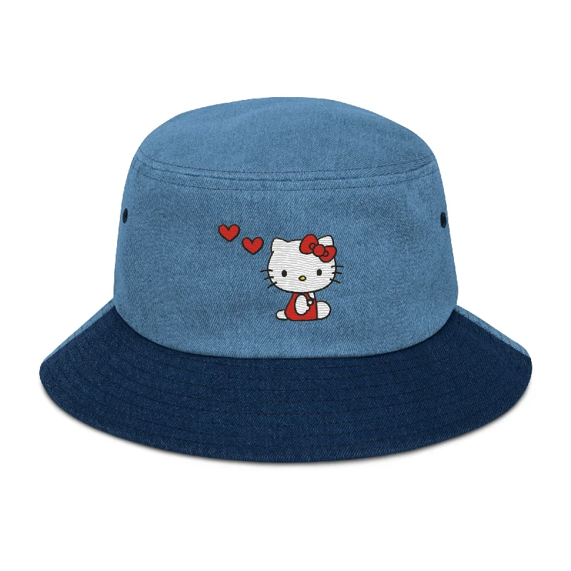 - Remote interactive pet feederHello Kitty Embroidered Denim Bucket Hat