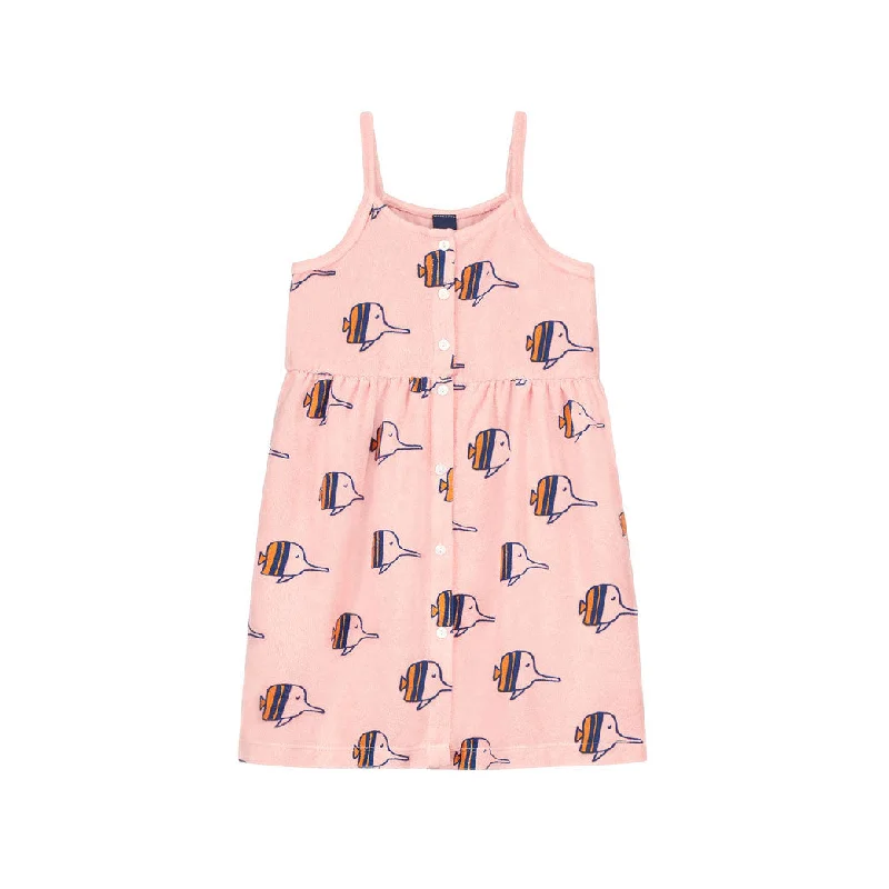 - Cat stress soothing sprayBonmot Dusty Pink Allover Fishes Terry Dress