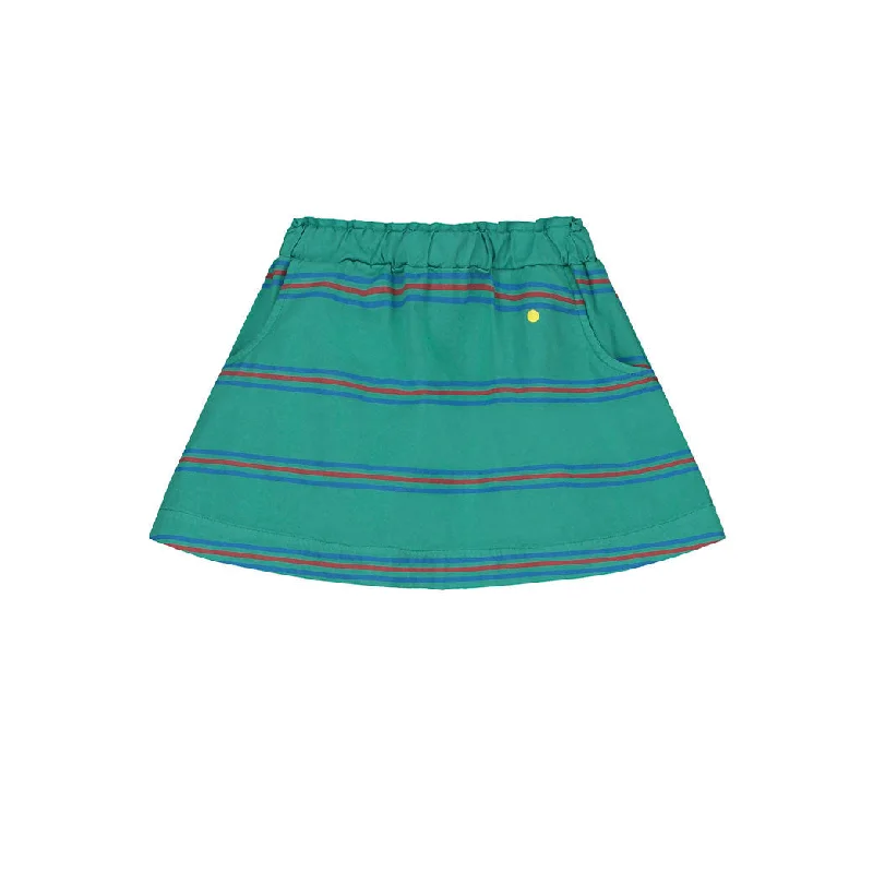  -Anti-scratch sofa protective coverBonmot Verdigris Allover Stripes Skirt