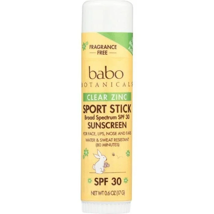 Pet ProductsBabo Botanicals - Clear Zinc Sport Sunscreen Stick, SPF30