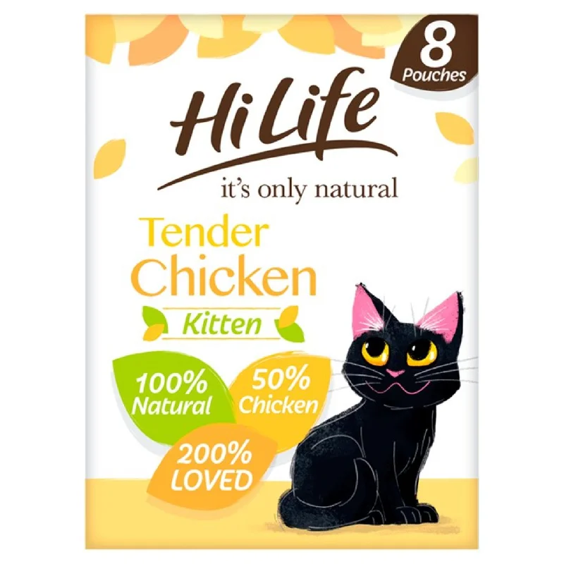 - Food for small dogsHiLife It's Only Natural Kitten Food Tender Chicken 8 x 70g