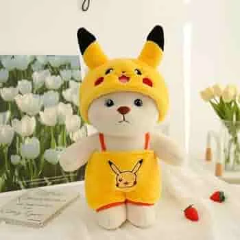 - Degradable pet feces bagDog with Pikachu Cap Soft Toy for Kids 1pc (30cm)