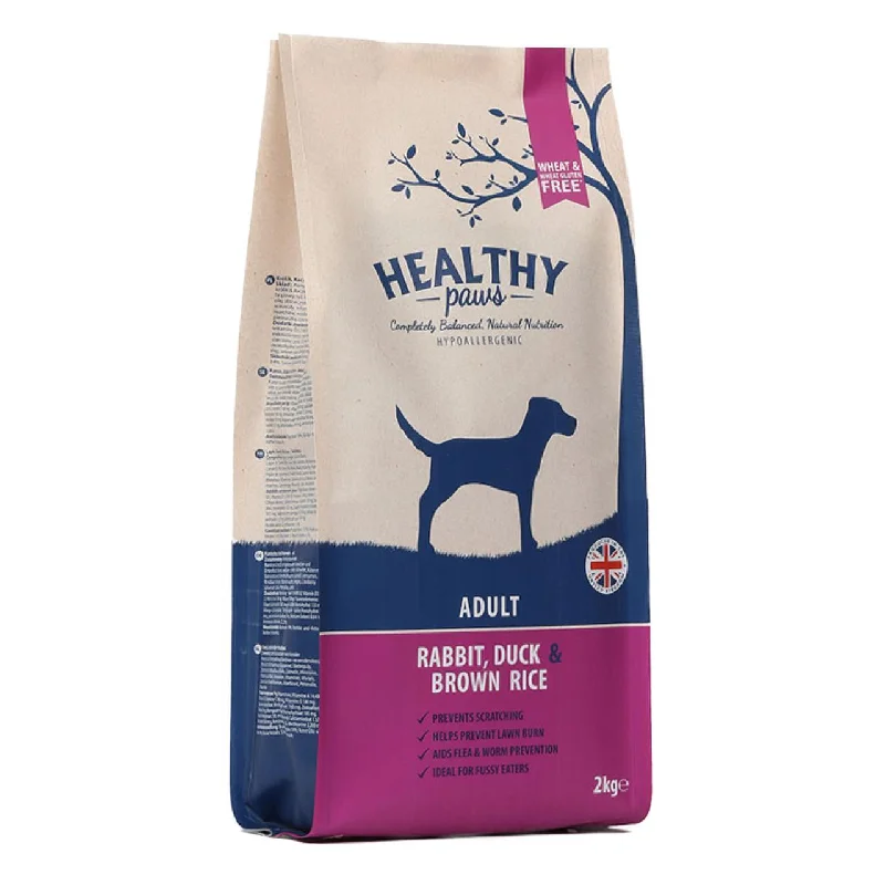 - Weight loss dog foodHealthy Paws Rabbit Duck & Brown Rice Adult Dog Food 2kg