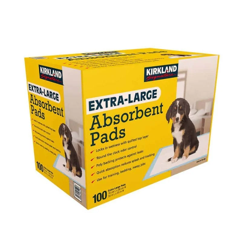 - Natural latex pet mattressKirkland Signature Extra-Large Absorbent Pads, 100 pack