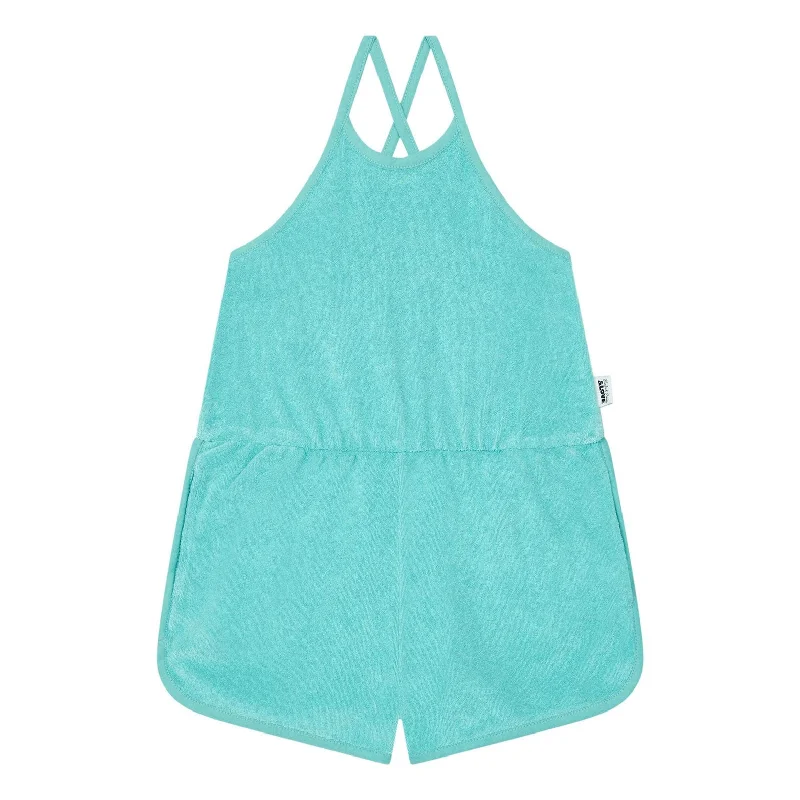 Pet ProductsHundred Pieces Aqua Organic Terry Cloth Playsuit