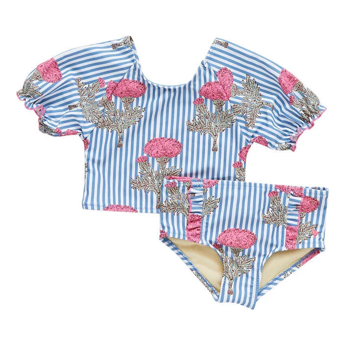 - Pet vitamin complex nutrition tabletsPink Chicken Lexi Tankini - Blush Marigold Stripe