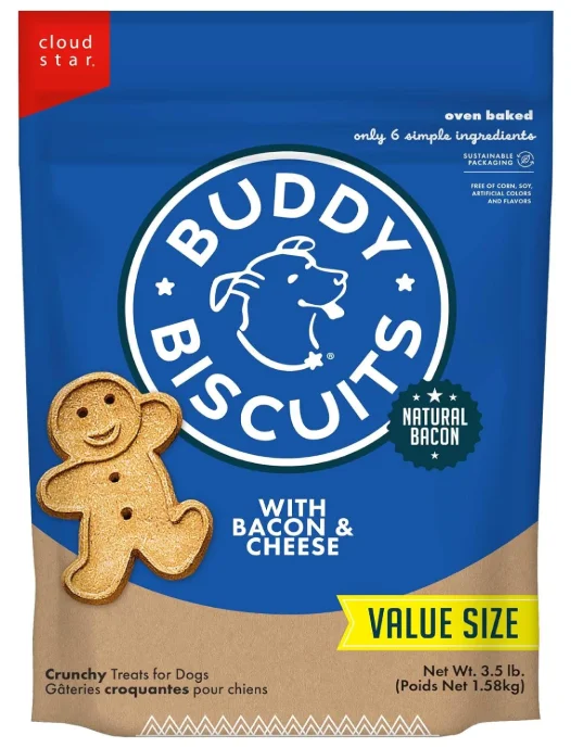  -Non-contact cat thermometerBuddy Biscuits 3.5 lbs. Bag of Crunchy Dog Treats Made with Bacon & Cheese