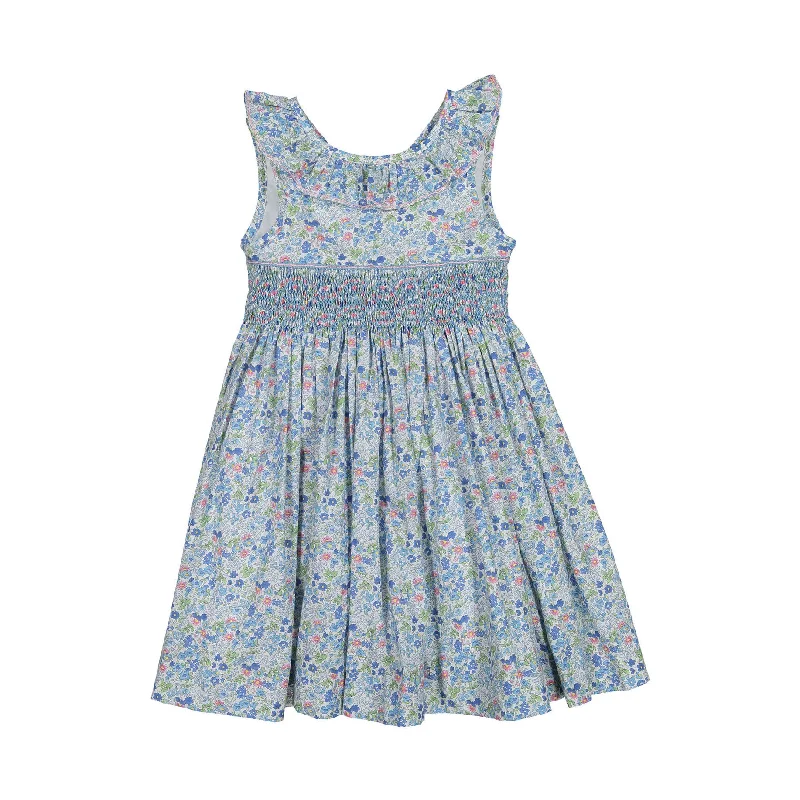  -Anti-scratch sofa protective coverAntoinette Paris Blue Angele Floral Sleeveless Dress