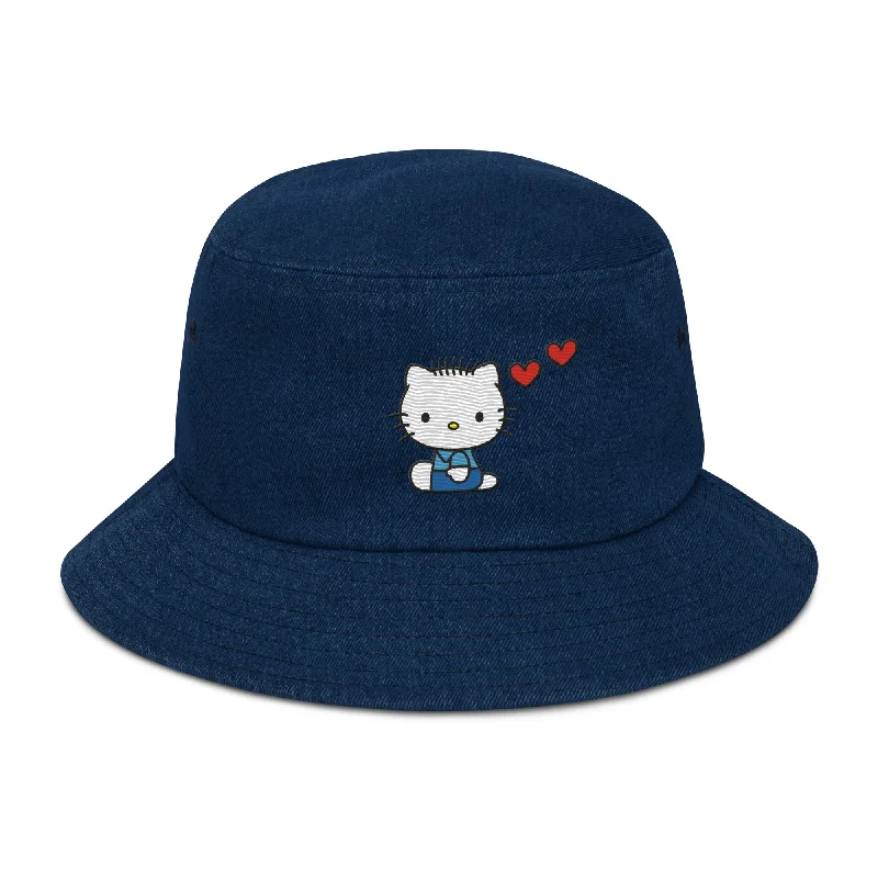 - Dog anti-slip matDear Daniel Embroidered Denim Bucket Hat