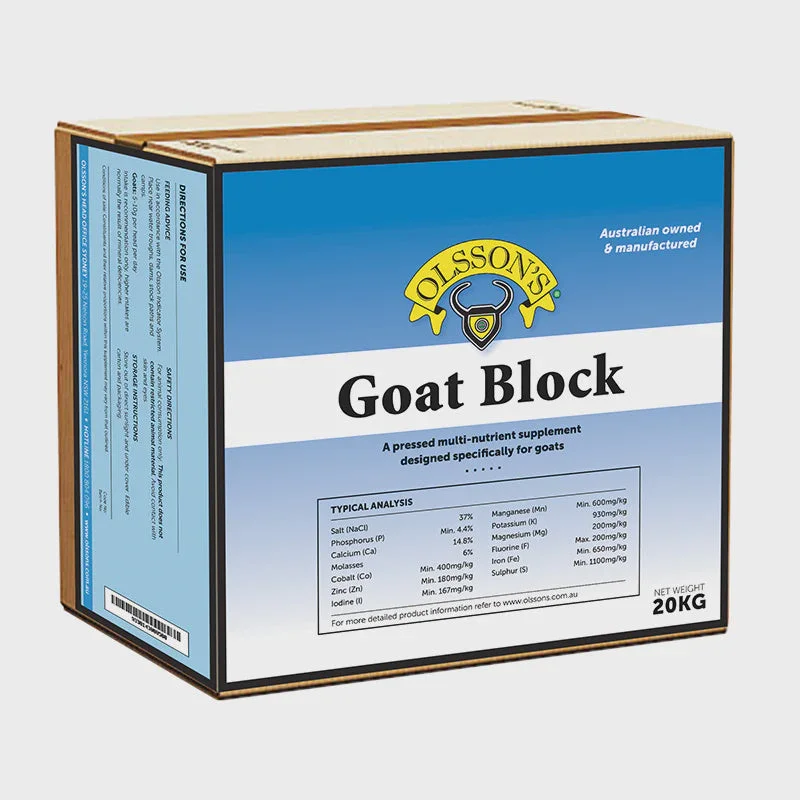 - Pet tear stain cleaning wipesOlssons Goat Block 20kg