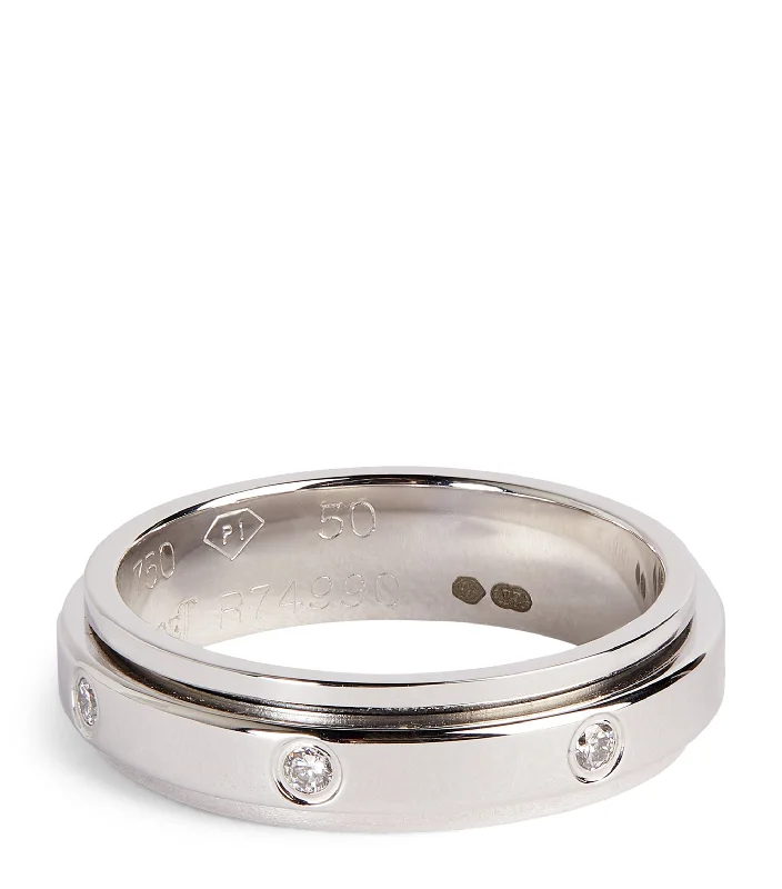 ---White Gold and 7 Diamonds Possession Wedding Ring