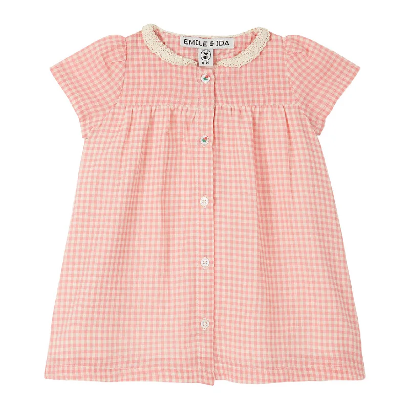 - Dog heart rate monitoring collarEmile et Ida Rose Gingham Baby Dress