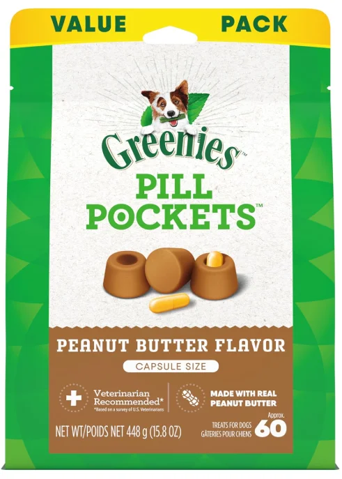 - Pet fence foldable indoorGREENIES PILL POCKETS for Dogs Capsule Size Natural Soft Dog Treats with Real Peanut Butter, 15.8 oz. Pack (60 Treats)