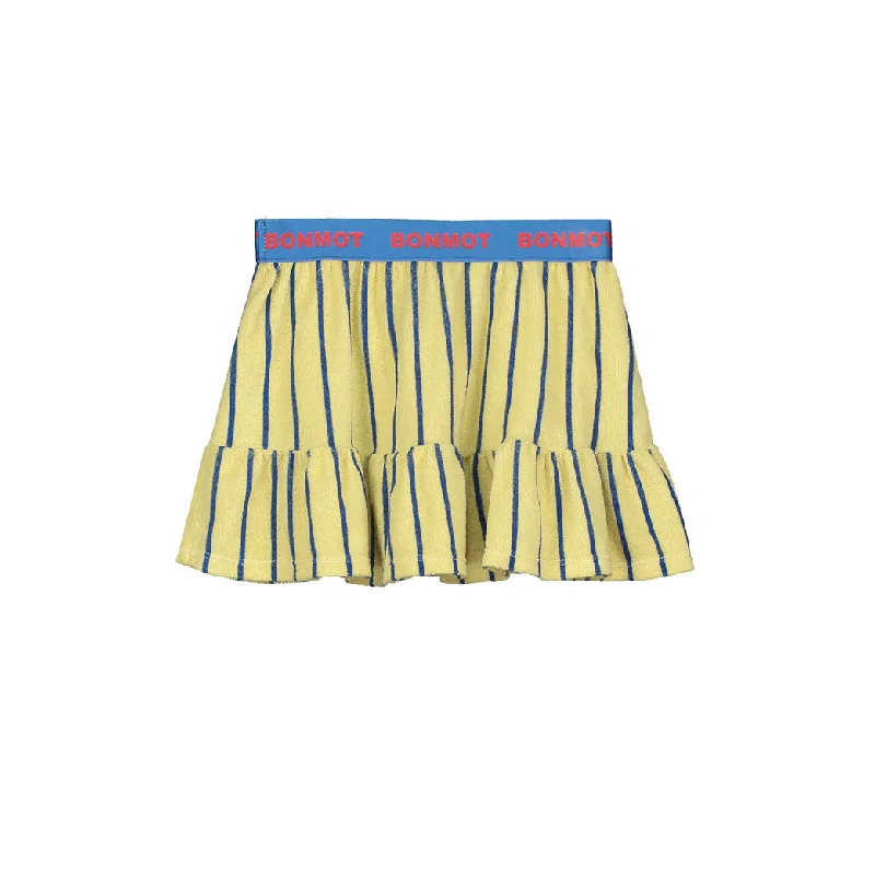 - Custom pet birthday cakeBonmot Melow Yellow Stripes Terry Skirt