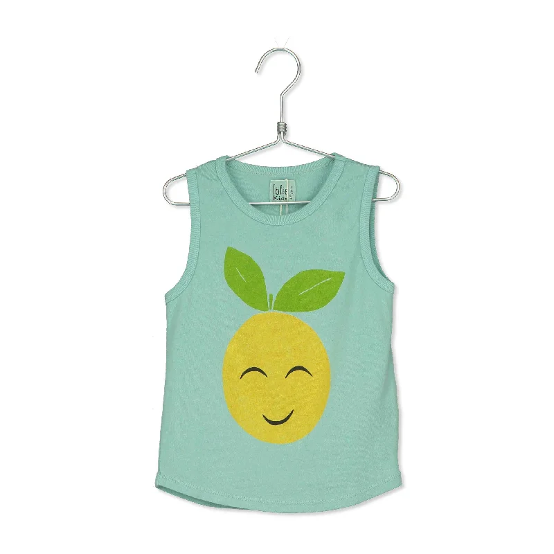 - Pet electric nail grinder silent modelLotieKids Seagreen Smiley Grapefruit Tank Top