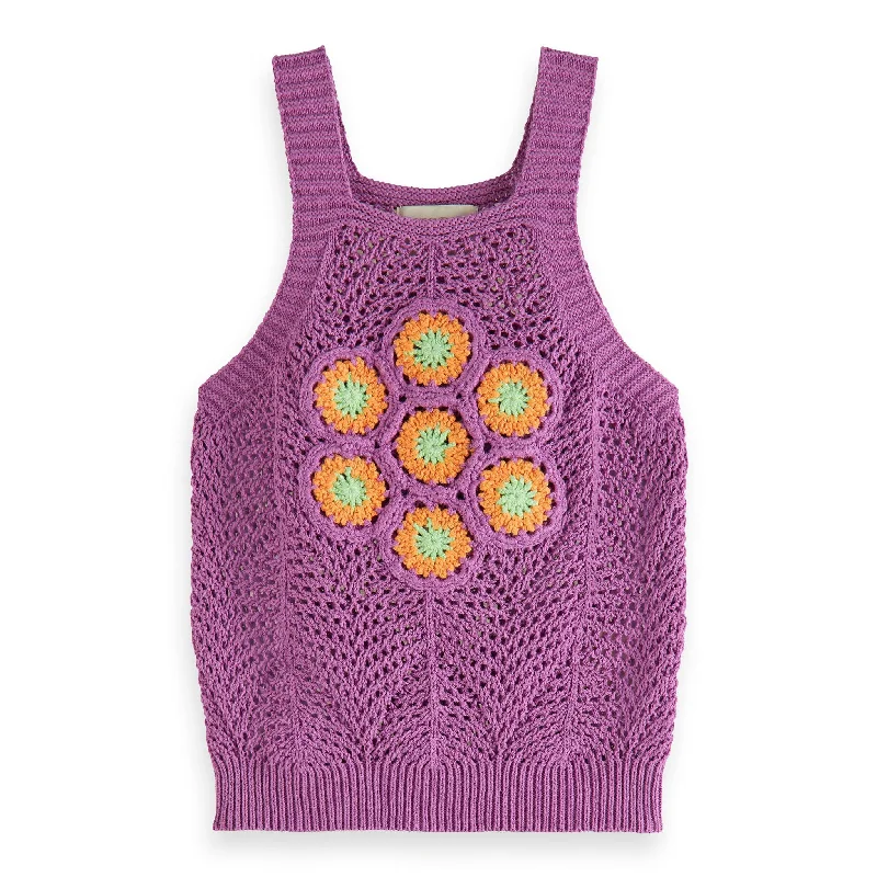 - Dog anti-slip matScotch Shrunk Crochet Flower Top