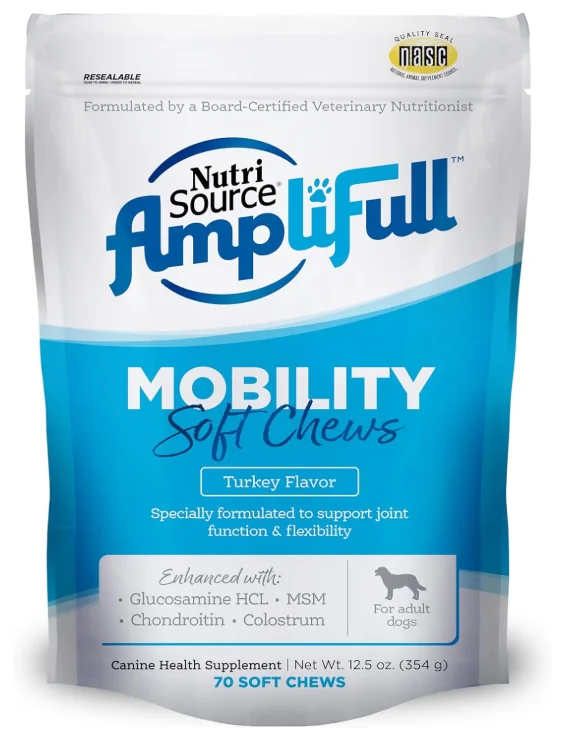 - Pet diabetes prescription foodNutriSource AmpliFull Turkey Flavor Mobility Soft Chews for Dogs, Daily Joint Health Supplement with Glucosamine & Chondroitin for Flexibility & Comfort, 70 Chews (1 Pack)