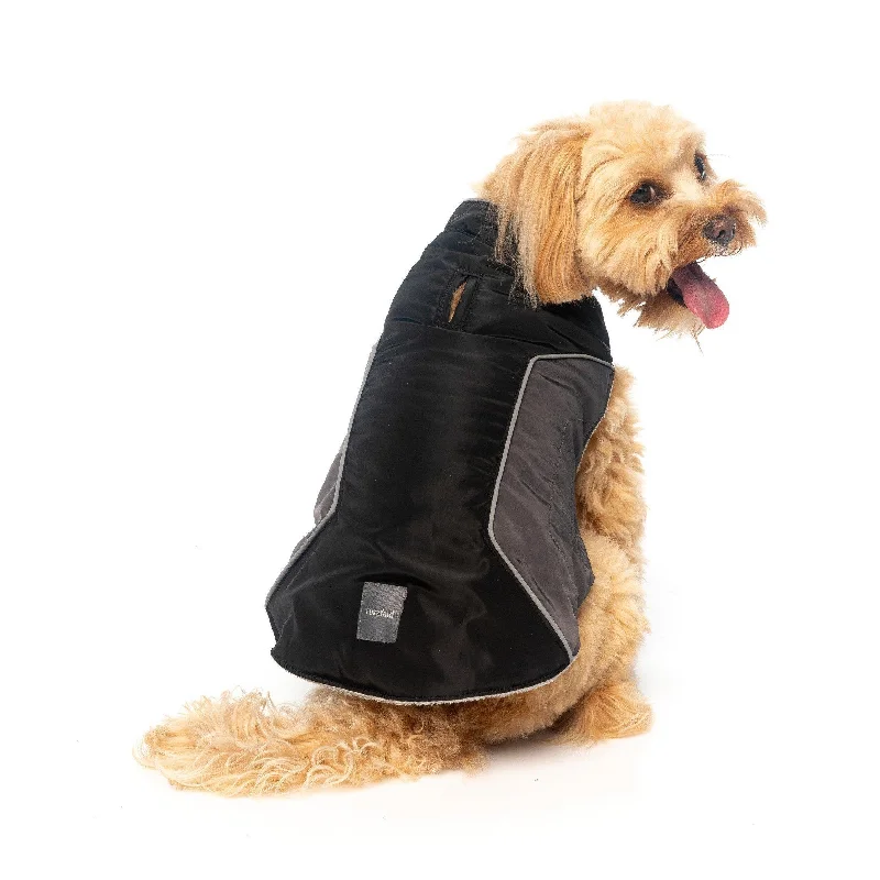 Pet summer light clothesFuzzYard | Pac Dog Jacket - Black/Grey