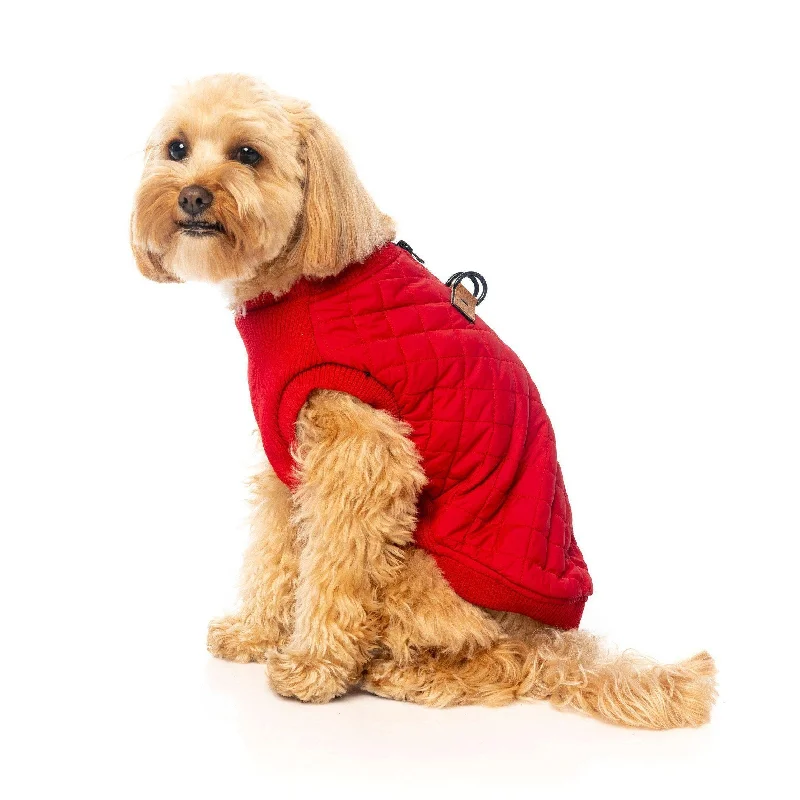 Small dog clothesFuzzYard | MacGyver Dog Harness Jacket - Red