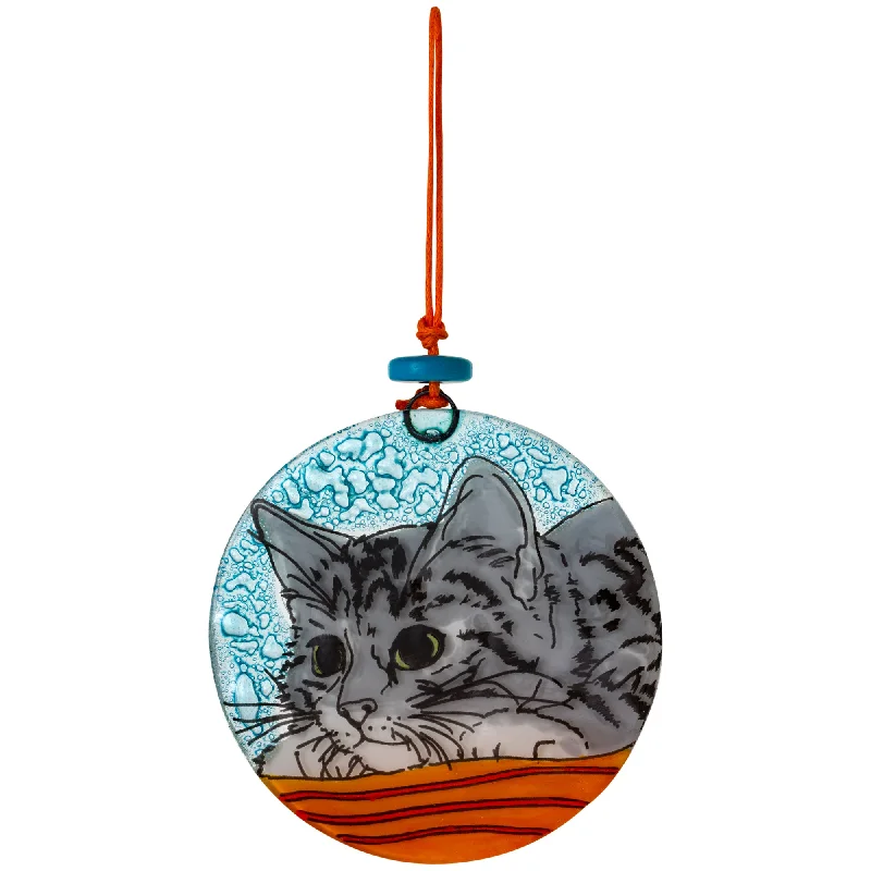    - Wholesale cat food prices  Cute Cat Recycled Glass Ornament