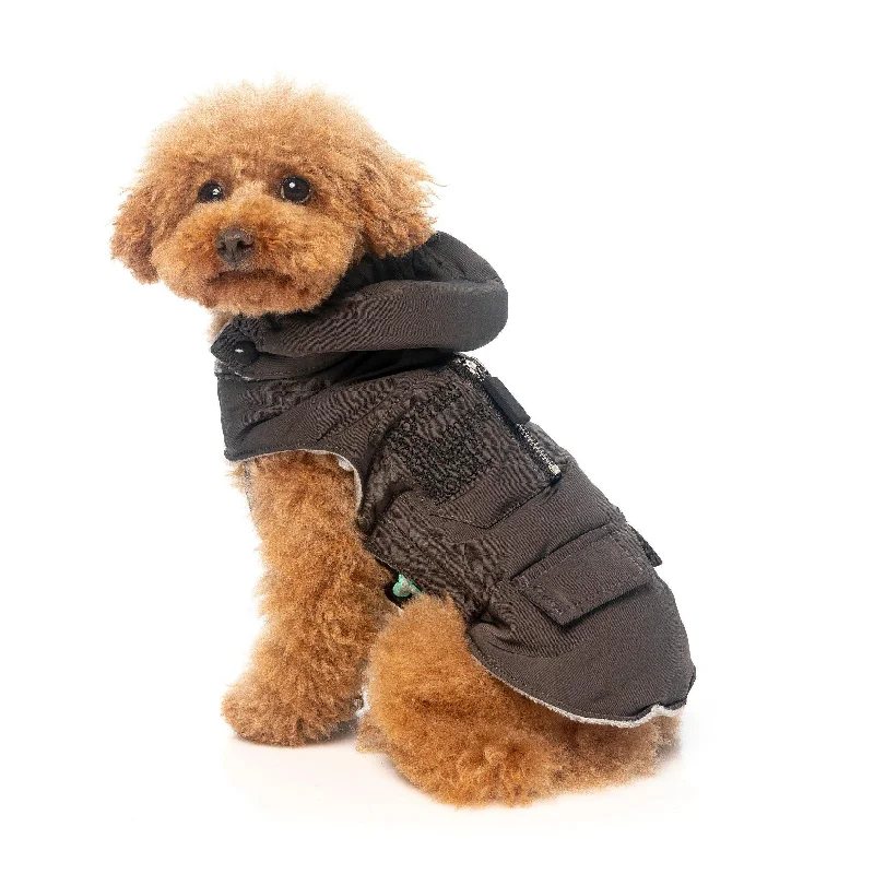 Winter warm clothes for catsFuzzYard | Nomad Dog Jacket - Charcoal