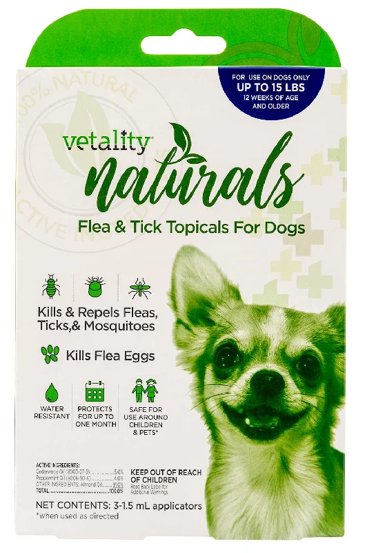  -Splash-proof food bowl AND Anti-choking slow food bowlVetality Naturals Flea & Tick Topicals for Dogs, 3-pk