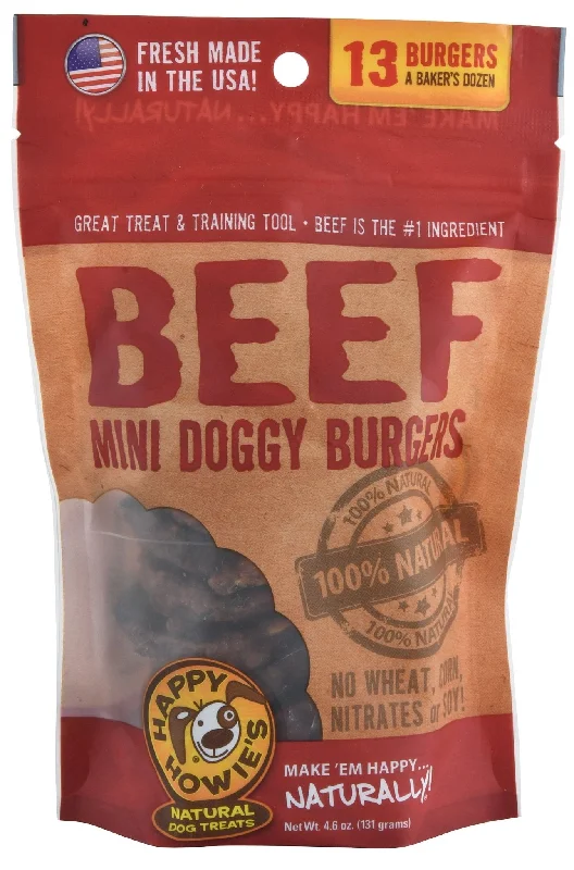 - Dog disposable foam shower gelHappy Howie's Beef Doggy Burgers