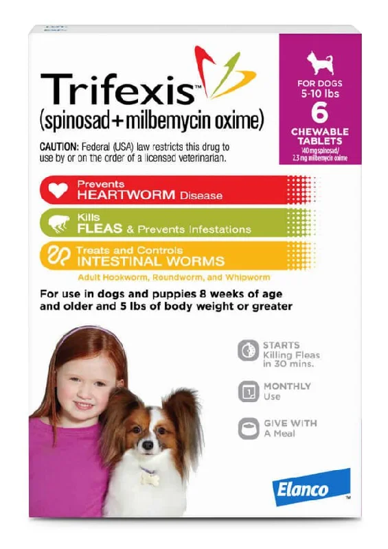 - Pet vitamin complex nutrition tabletsTrifexis for Dogs, 6 Chewable Tablets